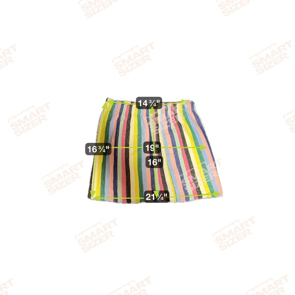 J.Crew cotton and linen blend pastel stripped skirt - Picture 6 of 6